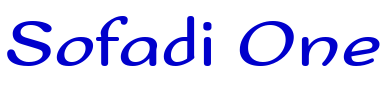 Sofadi One шрифт